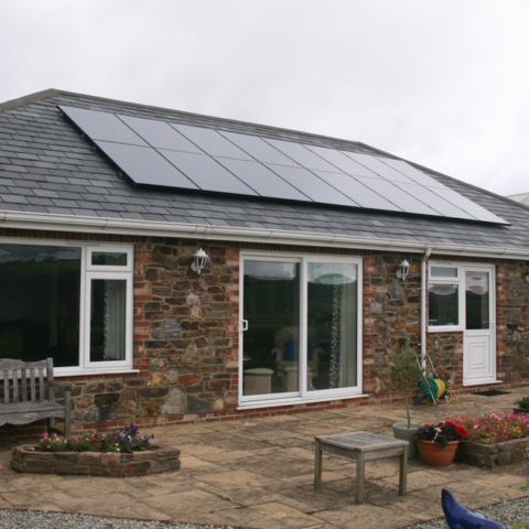Four sided roof