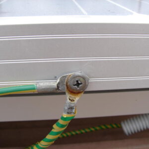 Corroding weathered earthing Corroding weathered earthing